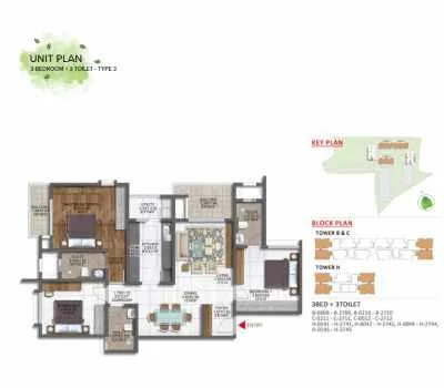 Max Estate 105 5 BHK floor plan